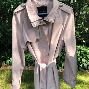 Pink ivanka trump trench coat